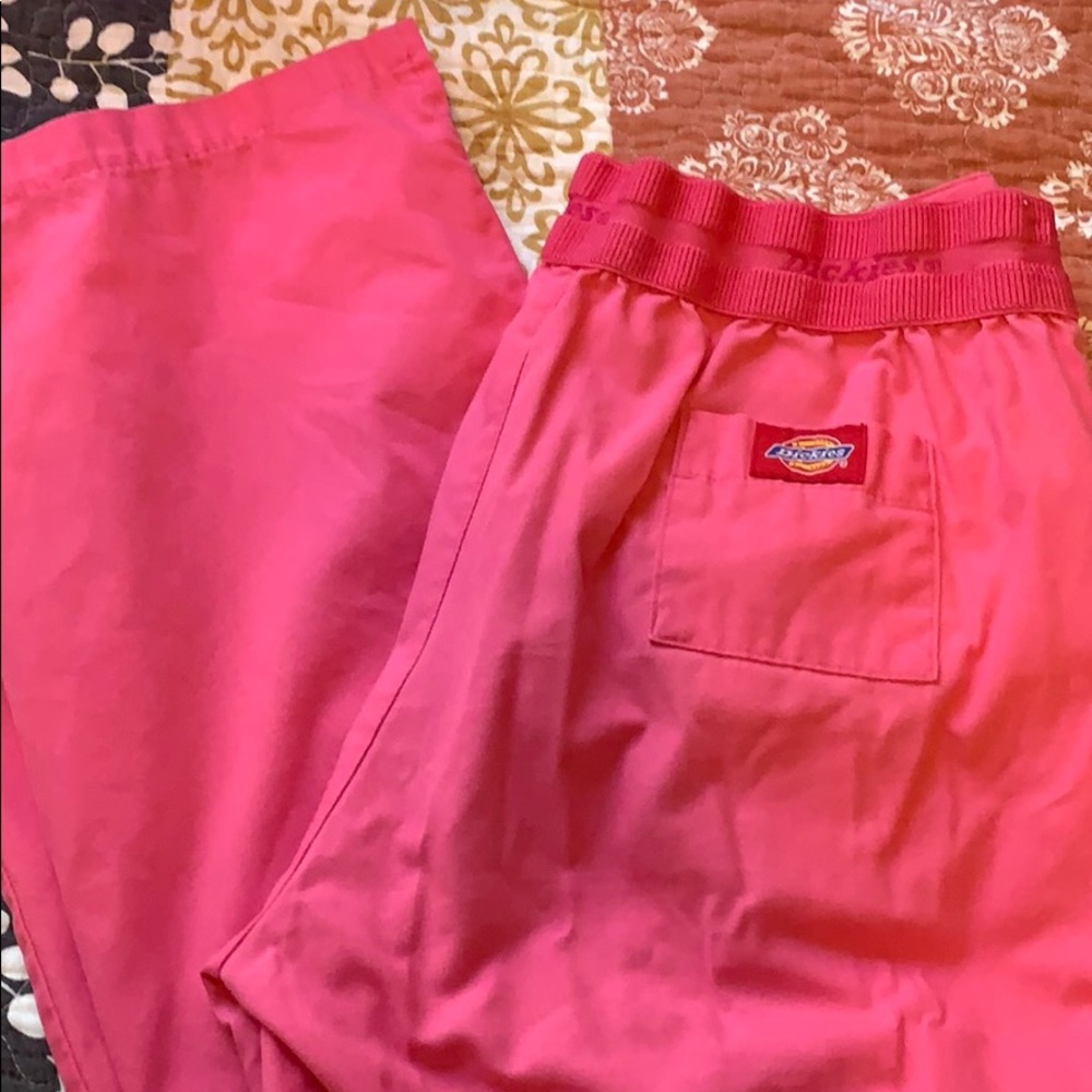 Pink dickies scrub pants